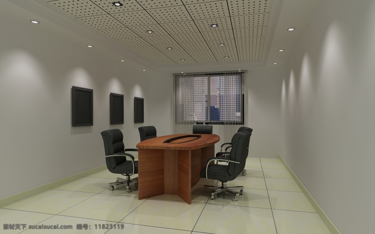 会客室 效果图 办公 3d 室内 桌子 椅子 室内设计 环境设计