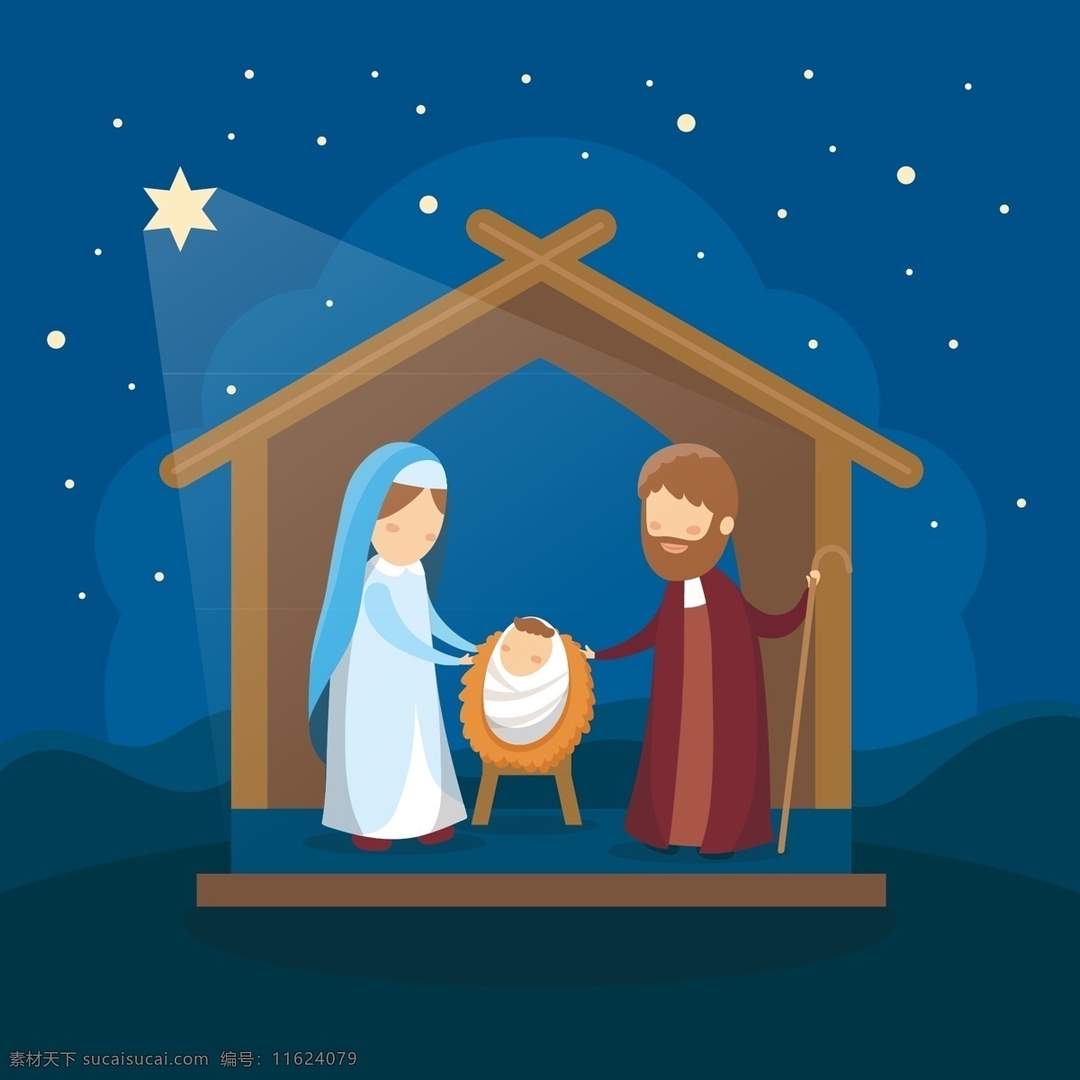 诞生场景 圣诞快乐 圣诞节 圣诞 诞生 生辰 一家人 场景 降生 马槽 宗教 伯利恒 诞生马槽 约瑟夫妇