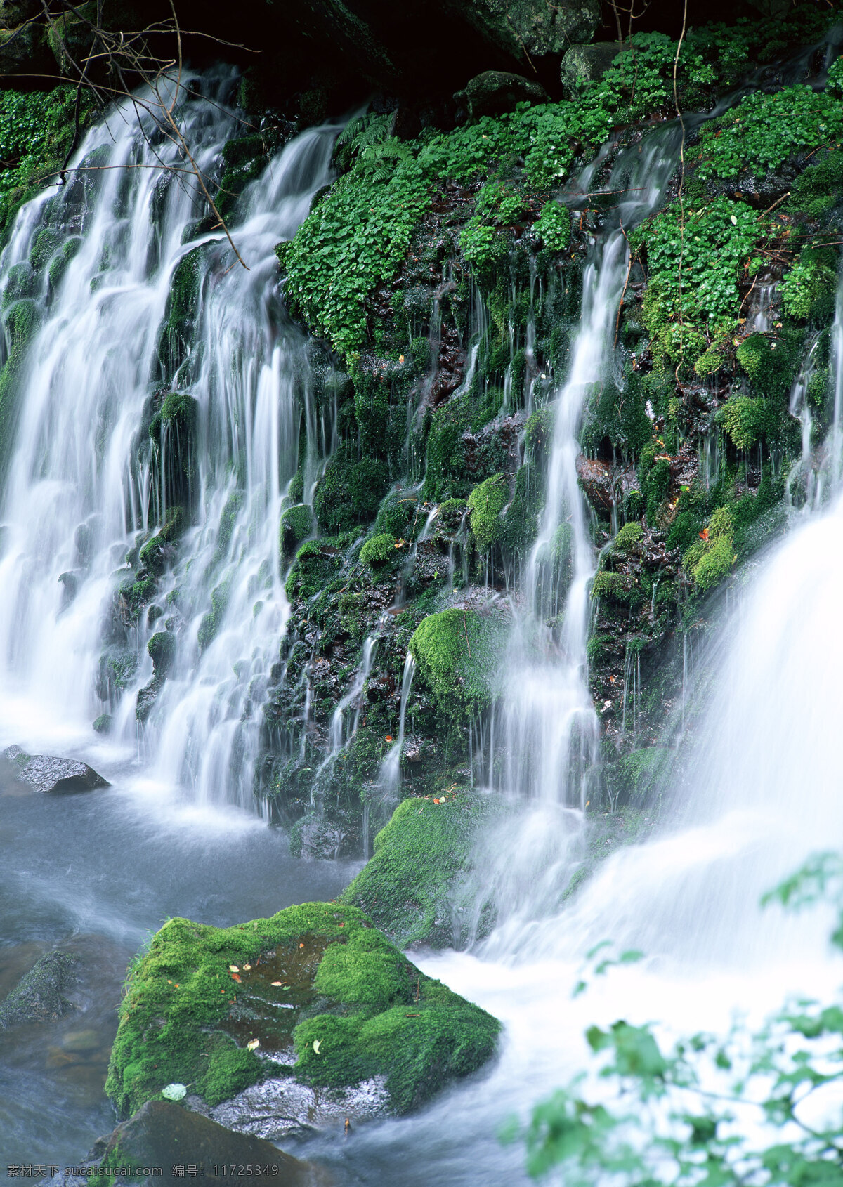 山水 瀑布 流淌 下 漂亮 流水 漂亮的瀑布 风景 生活 旅游餐饮