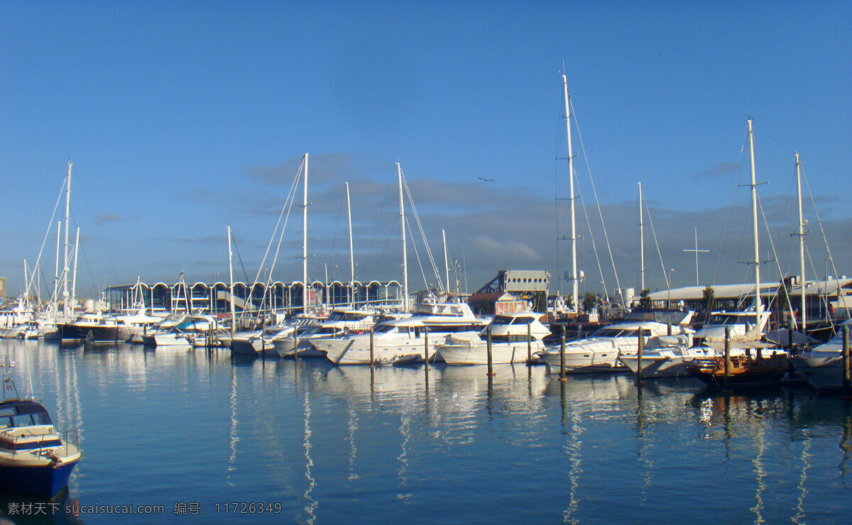 新西兰 海滨 风景 蓝天 白云 码头 大海 海水 游艇 桅杆 倒影 国外旅游 旅游摄影