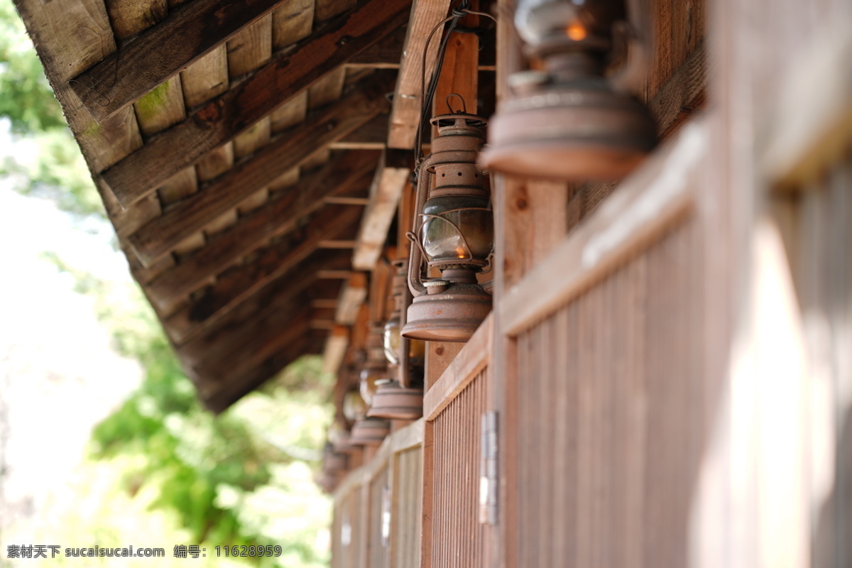 日式建筑 日式 建筑 老建筑 屋檐 风灯 自然景观 建筑景观