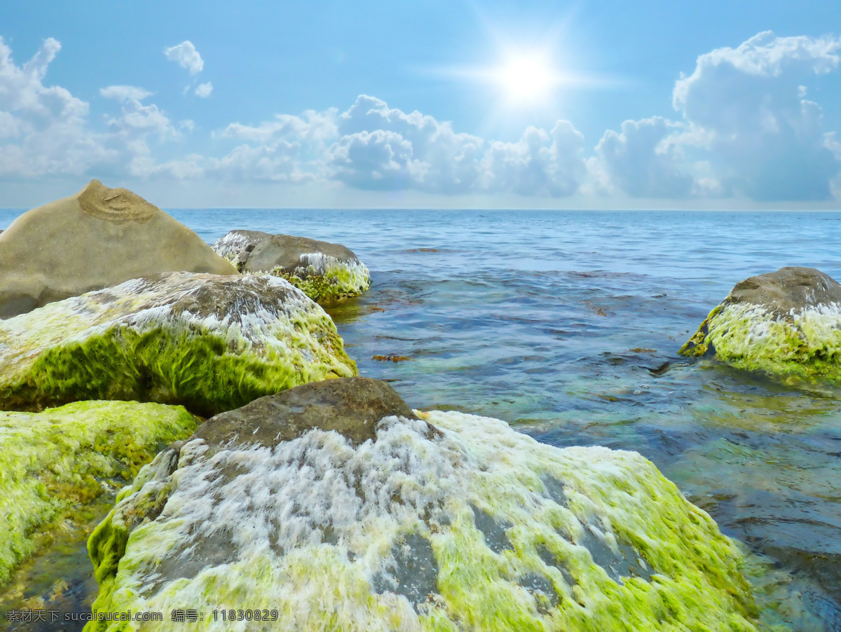 大海 风景 石头 自然 海水 太阳 阳光 蓝天白云 自然风光 山水风景 风景图片