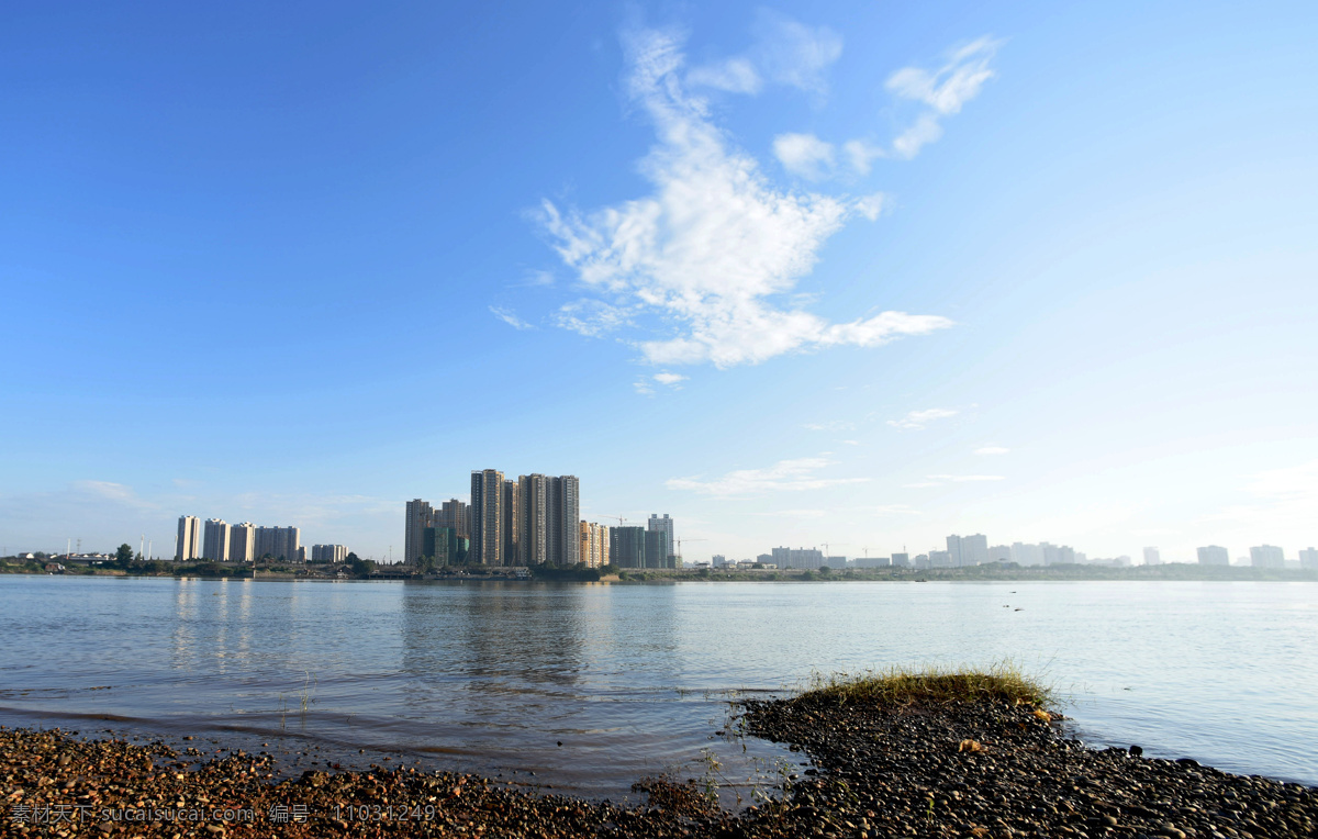 常德 沅江 风光 高楼 自然景观 自然风景