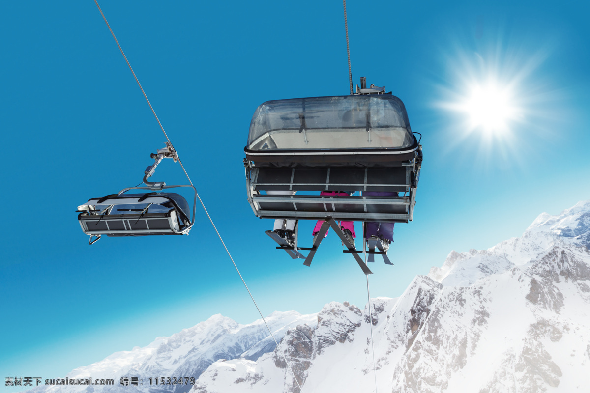 滑雪 升降机 滑雪升降机 缆车 雪山风景 滑雪运动 美丽风景 冬季运动 体育运动 生活百科