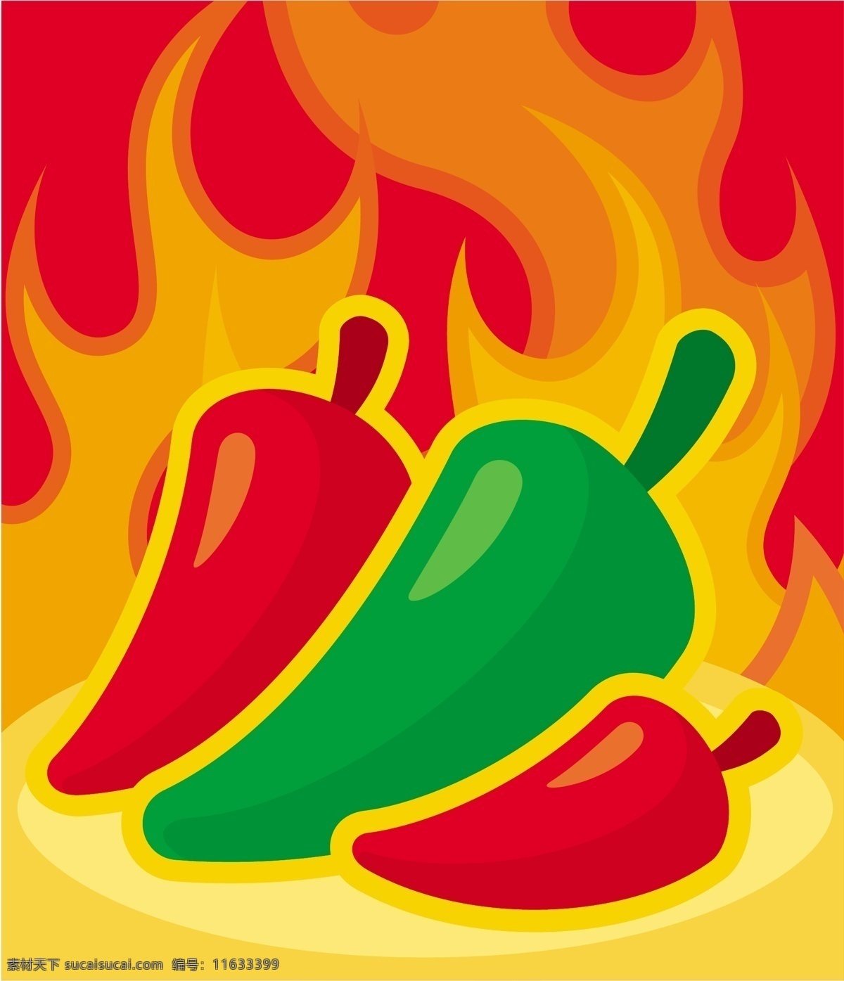 辣椒 火焰 背景 矢量 红辣椒 燃烧 蔬菜 帅哥美女 水果和蔬菜 绿辣椒