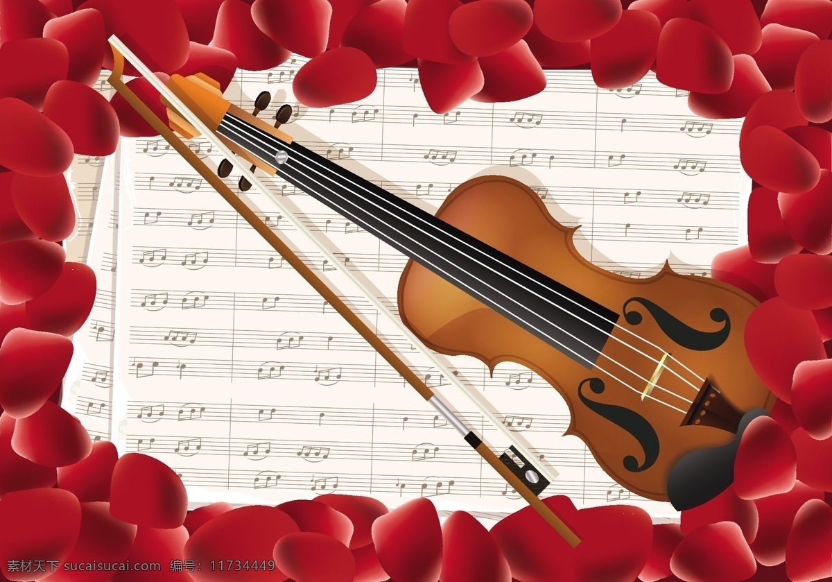 带有 音符 键 红色 花瓣 背景 小提琴 钥匙 符号 阅读 歌曲 声音 小提琴键 壁纸 曲调 音调 音乐