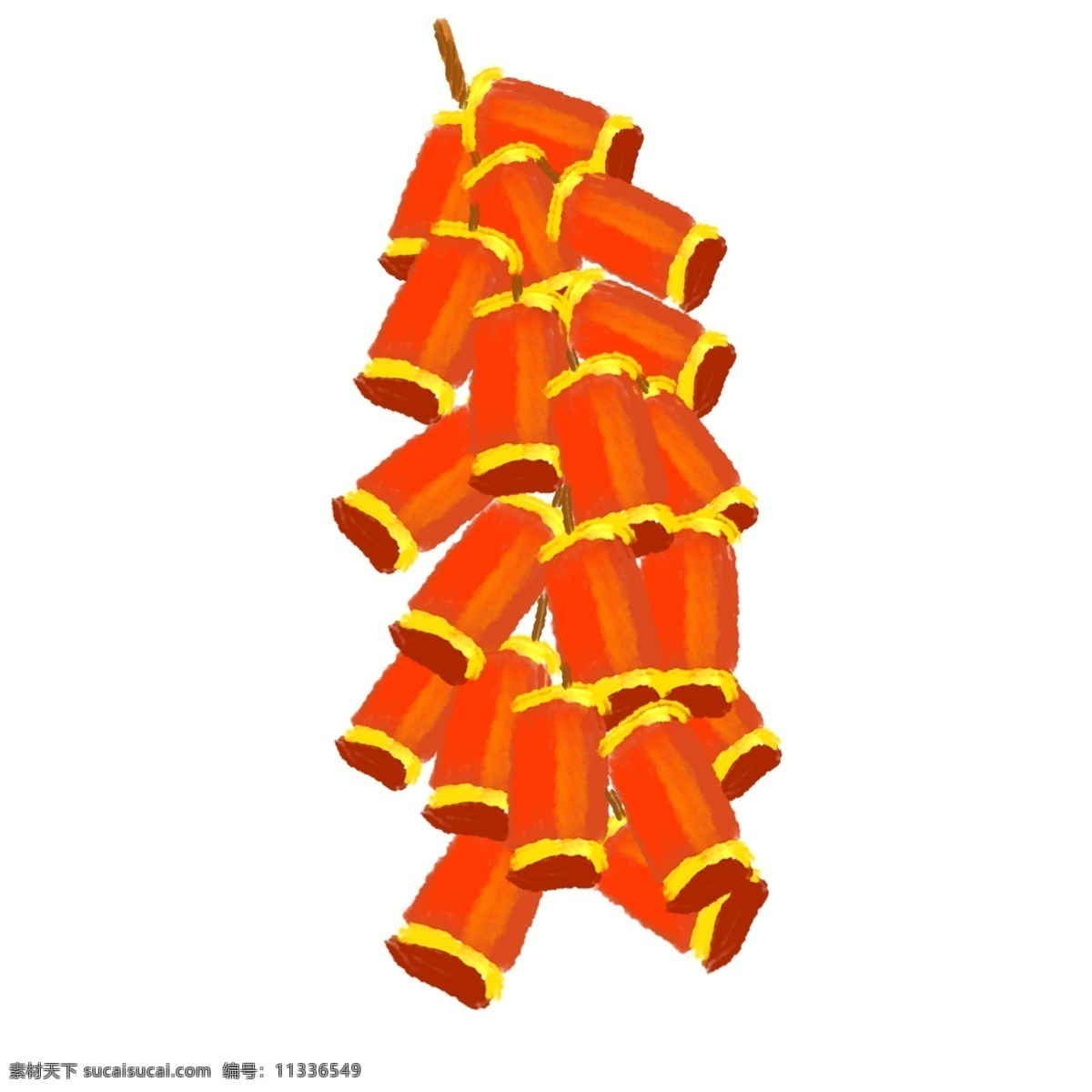 新年 红色 标 插画 新年鞭炮 手绘鞭炮 卡通鞭炮 鞭炮装饰 红色的鞭炮 鞭炮插画 漂亮的鞭炮