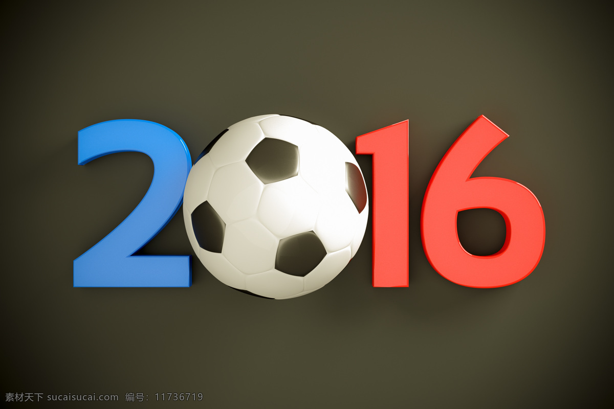 2016 足球赛事 足球 立体 字 足球比赛 赛事 足球运动 体育运动 体育项目 生活百科