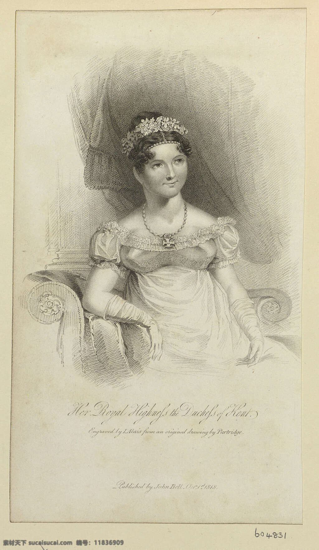 肯 特 公爵 夫人 维多利亚 萨克森科堡 哥达 公主 维多利亚女王 生母 素描画 世纪 水彩画 文化艺术 绘画书法