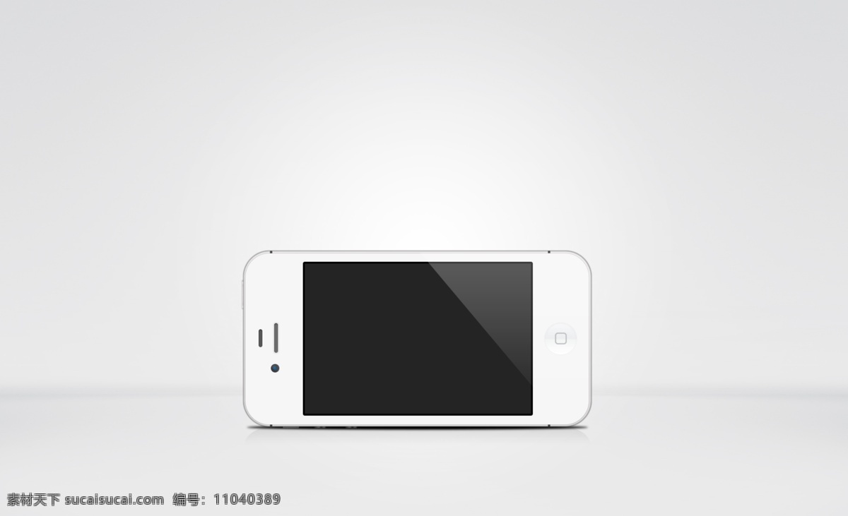 横苹果4s iphone4s portrait mockup 苹果 手机 phone apple 源文件 展示素材 横板 分层 白色