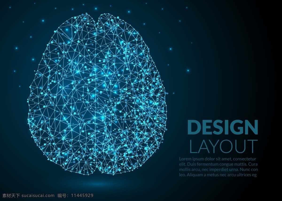 科学的模板 模板 几何 医学 光 蓝 脑 线 布局 网络 人 点 多边形 思考 黑暗 细胞 记忆 思想 分子 神经元 蓝光