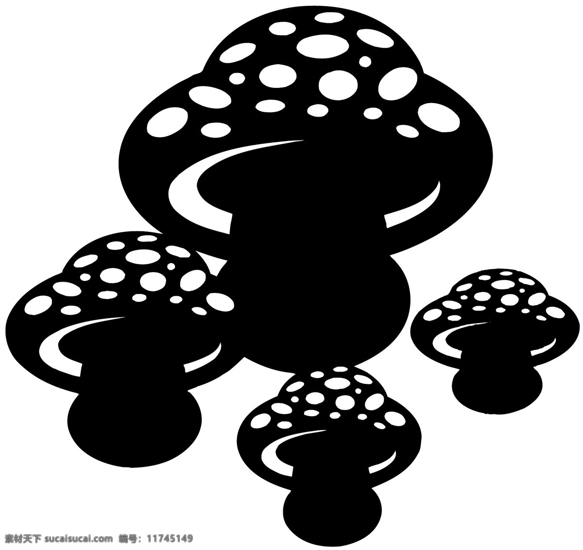 菌菇 菌类植物 矢量素材 格式 eps格式 设计素材 菌类世界 矢量植物 矢量图库 白色