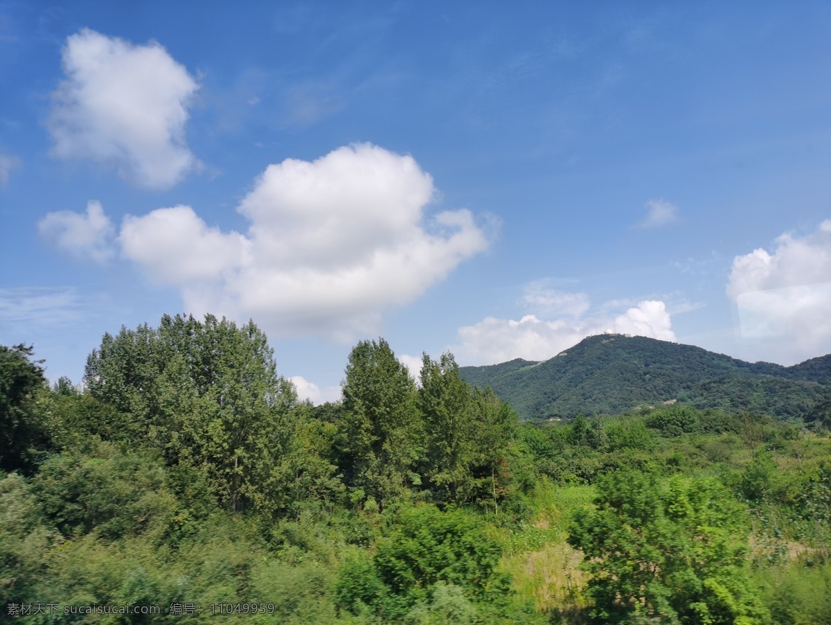 风景 蓝天 白云 绿树 山 旅游摄影 国内旅游