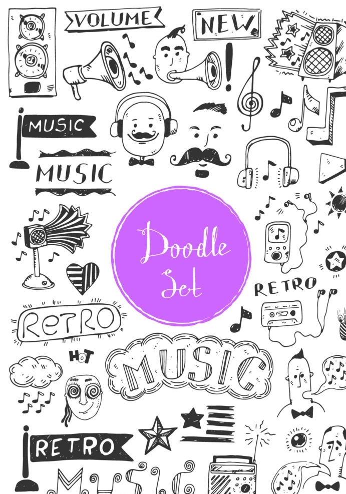 复古 简约 手绘 线描 黑白 涂鸦 风 图标 复古简约 手绘线描 黑白涂鸦风 图标图案 eps矢量 设计素材 手绘涂鸦素材 标志图标 其他图标