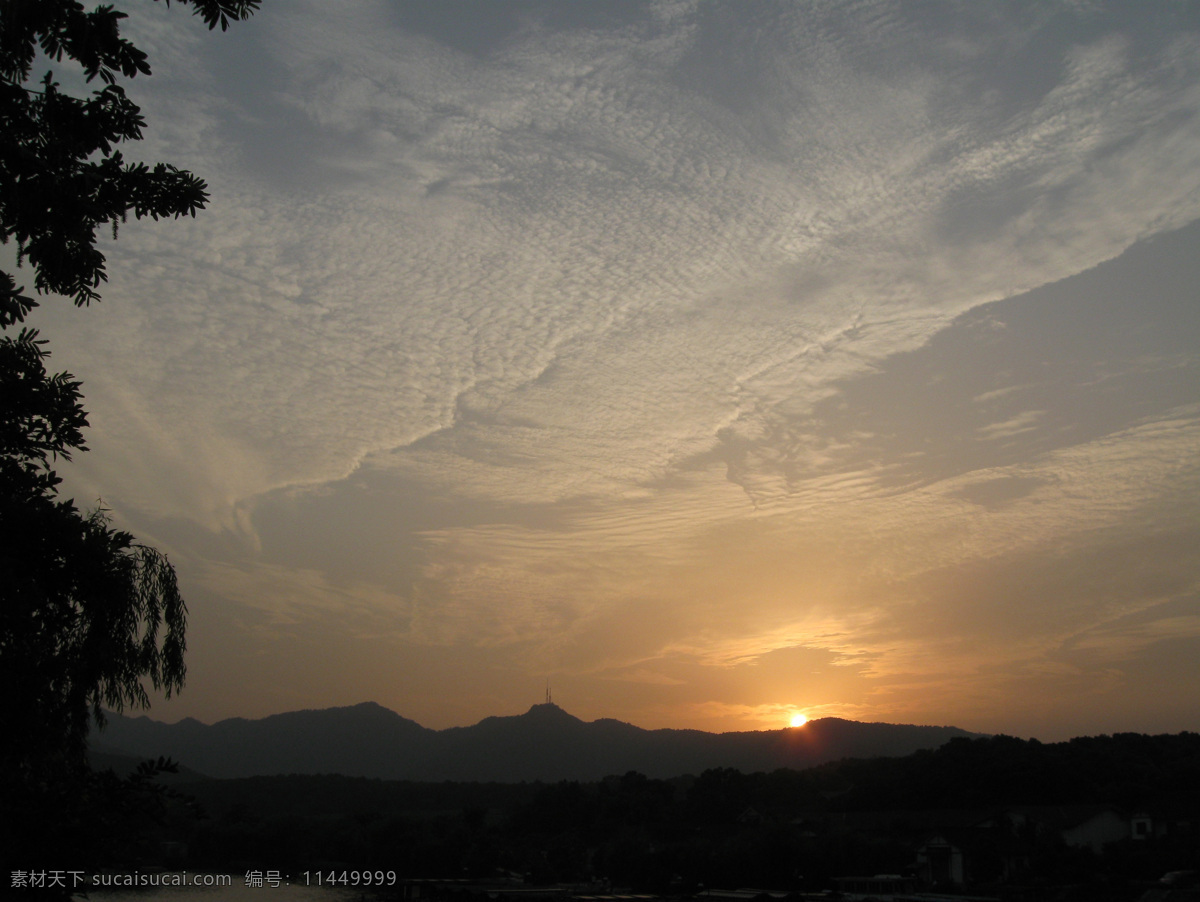 夕阳西下 风景 杭州 旅游摄影 摄影图 茅家埠小景 杭州旅游 风景图片 生活 旅游餐饮