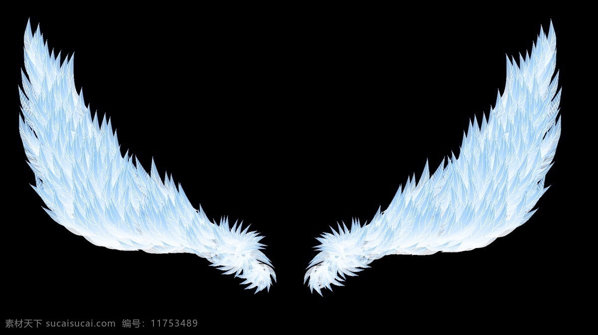天使翅膀 美丽的翅膀 矢量图 漂亮的翅膀 动物 生物世界 鸟类