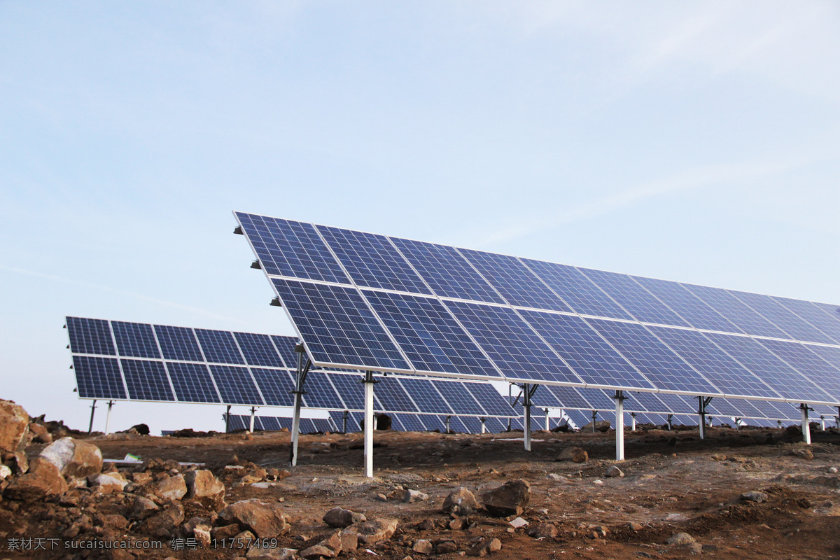 光伏电站 光伏 太阳能 电池板 新能源 清洁能源 电站 摄影图 现代科技