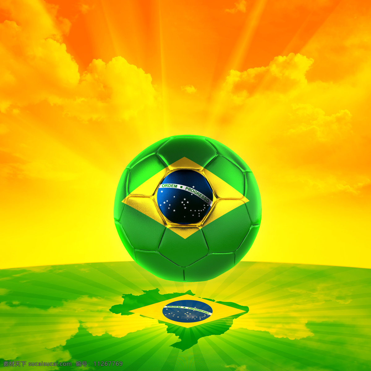 升起 世界杯 标志 足球 地图 阳光 背景 体育运动 生活百科