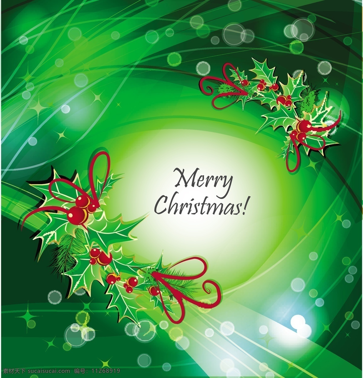 槲寄生 架 绿色 曲线 圣诞 背景 背景壁纸 庆典和聚会 圣诞节 设计元素 花卉和漩涡 节假日 季节性 装饰装潢 模板和模型