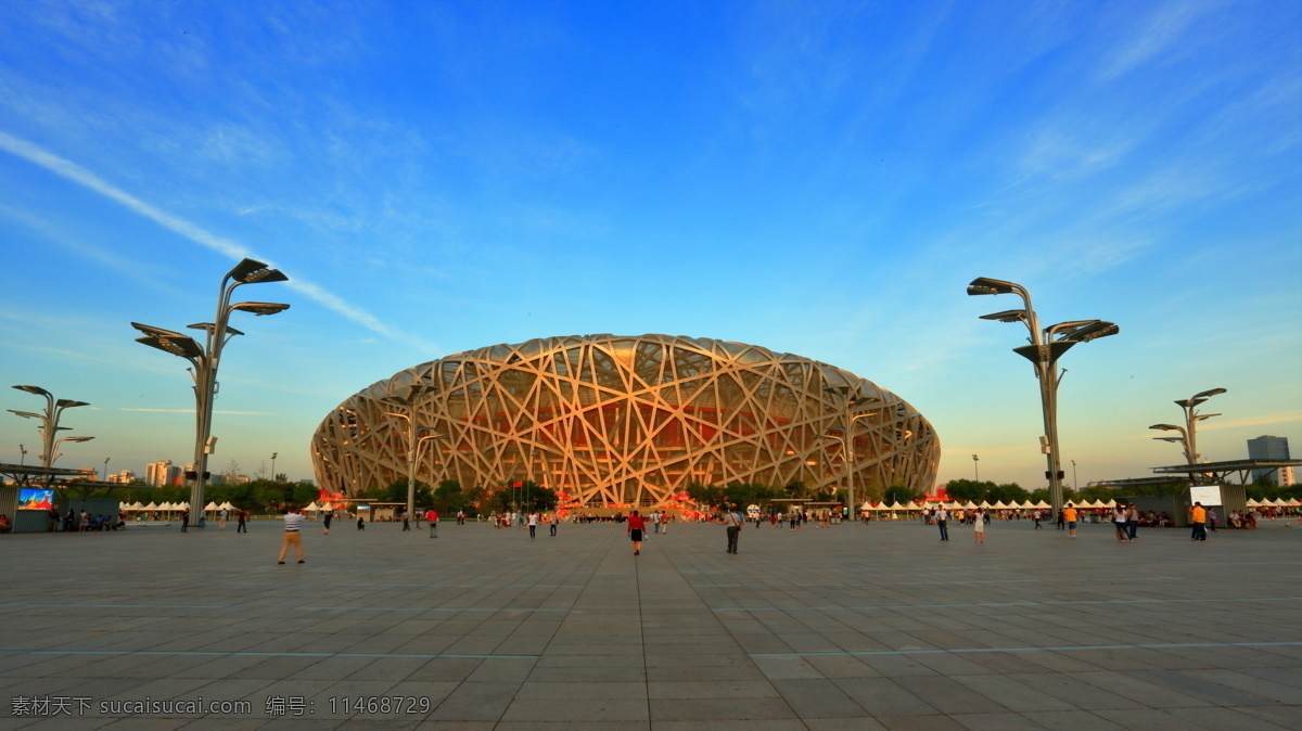 北京 鸟巢 水立方 摄影作品 奥运 自然景观 山水风景