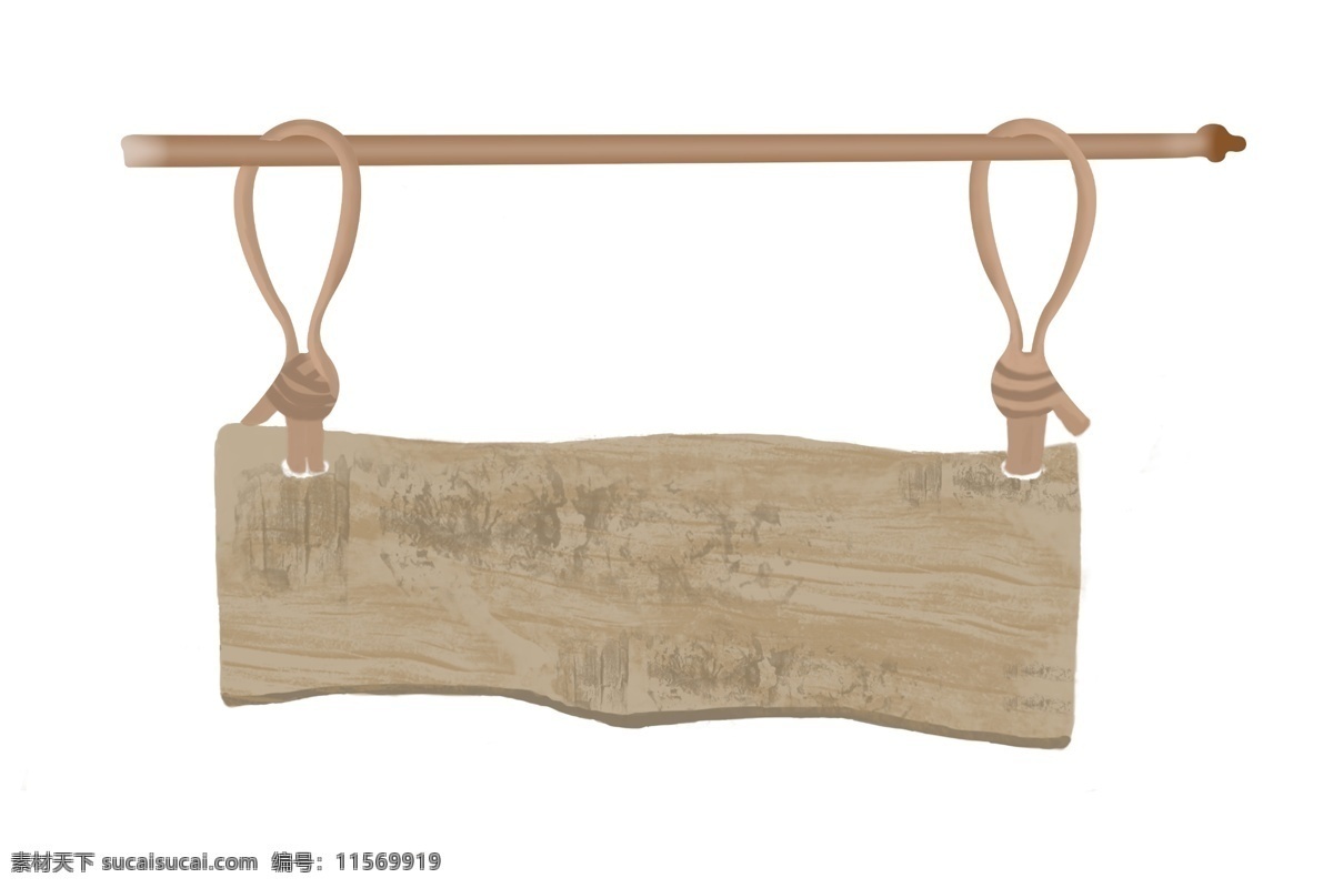 店铺 招牌 木板 插画 木质 绳子 木纹 吊牌 挂牌 木头 矩形结构 装饰物 吊饰 材质