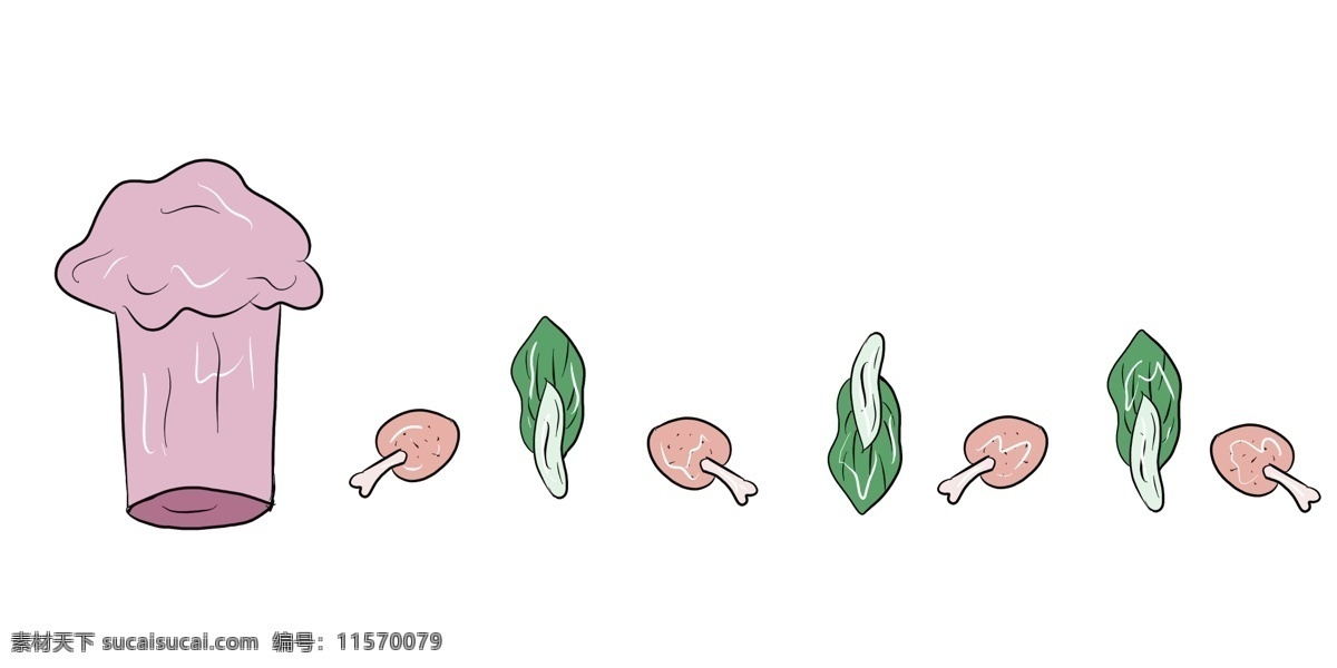 叶子 分割线 卡通 插画 绿色的叶子 卡通插画 分割线插画 简易分割线 叶子分割线 绿色的植物