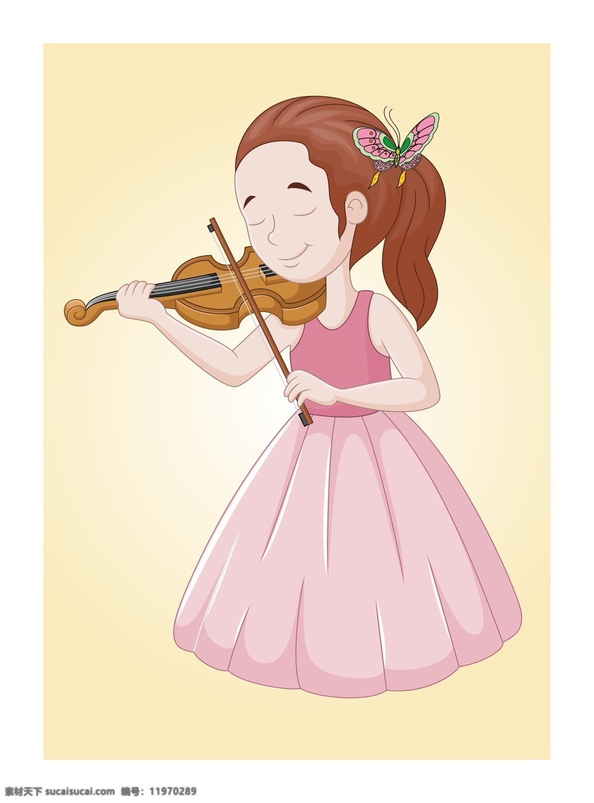 小提琴手 小提琴 小提琴演奏 拉琴女孩 小提琴演奏人 卡通人物 文化艺术 舞蹈音乐