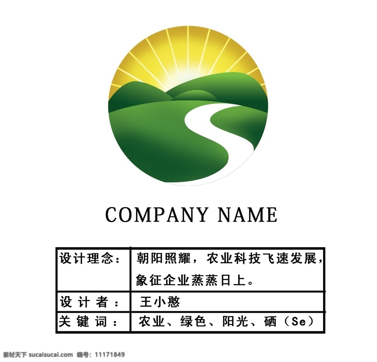 农业logo 农业 绿色 硒 朝阳 logo 标志设计 广告设计模板 源文件