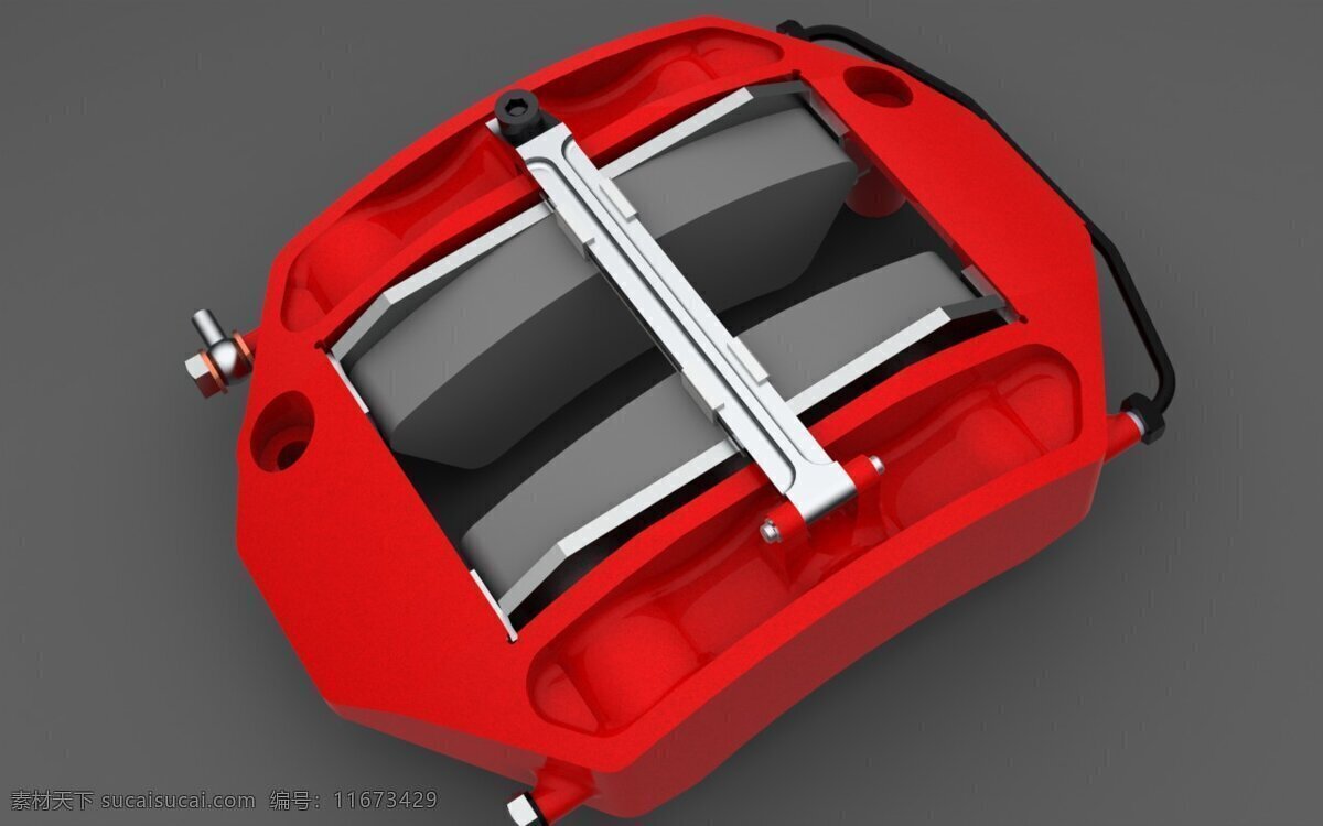 加 垫 制动 卡钳 尺 sportcar 3d模型素材 其他3d模型