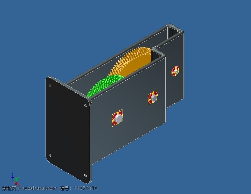 齿轮箱 3d模型素材 其他3d模型