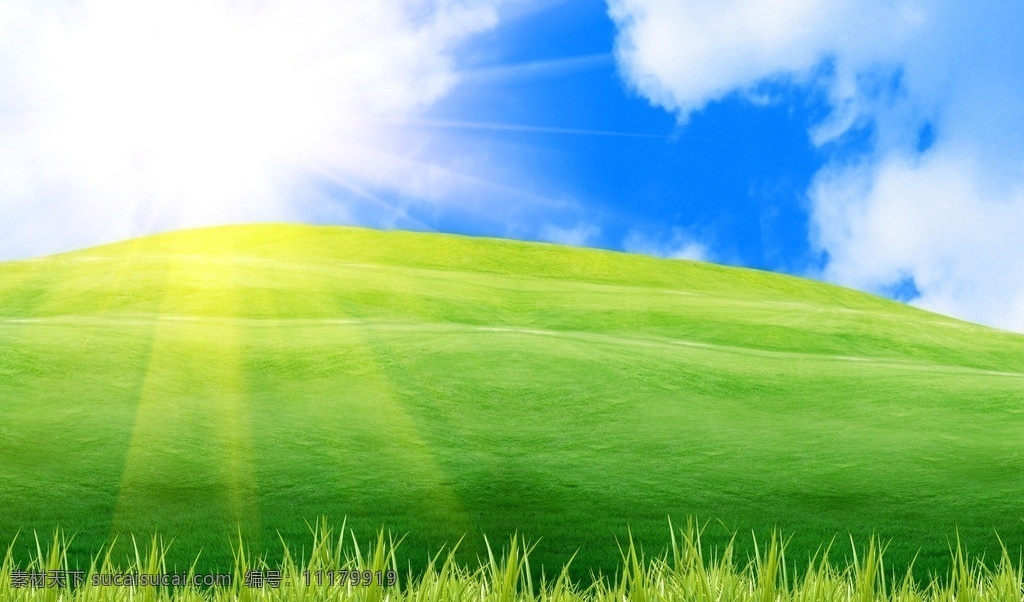 蓝天白云绿地 美丽 自然 天空 蓝天 白云 阳光 光线 田野 绿地 草地 美丽自然 自然风景 自然景观