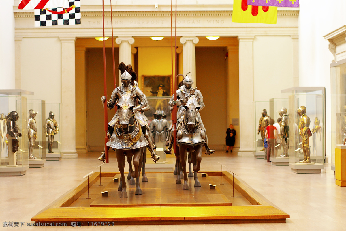 中世纪骑士 骑士 古代士兵 骑兵 战士 盔甲 铠甲 战马 雕塑 建筑园林