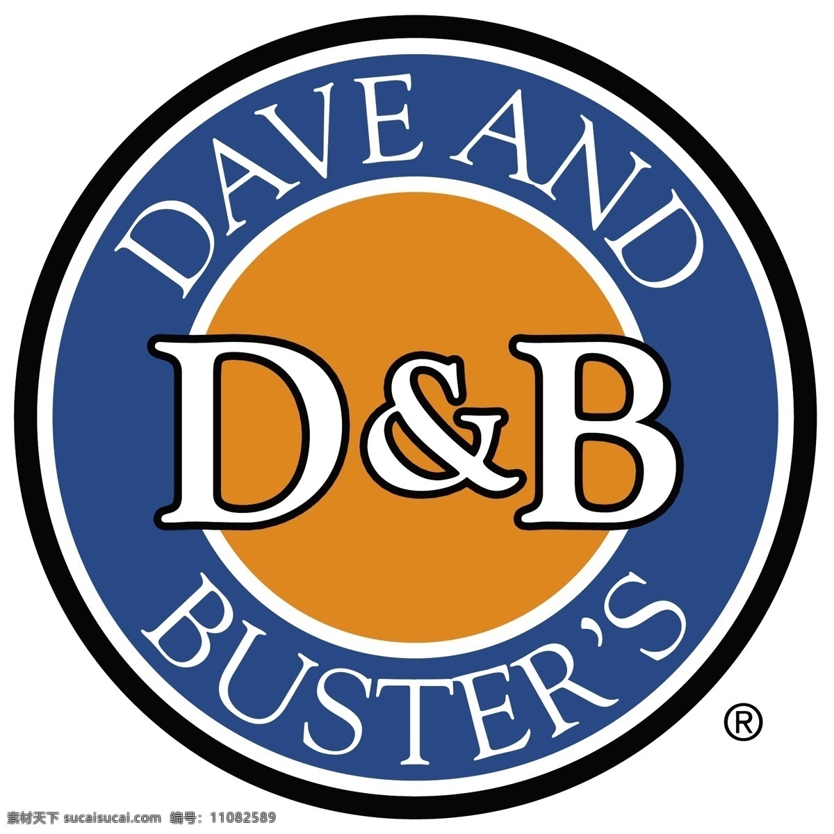 矢量 logo db 黄色 蓝色 d b dave buster 矢量图 其他矢量图