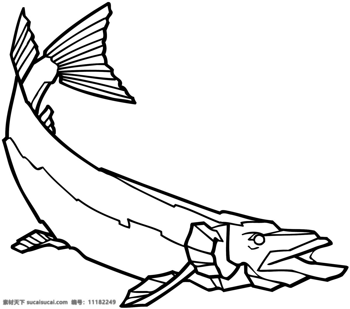 鱼 水中动物 矢量素材 格式 eps格式 设计素材 矢量动物 矢量图库 白色