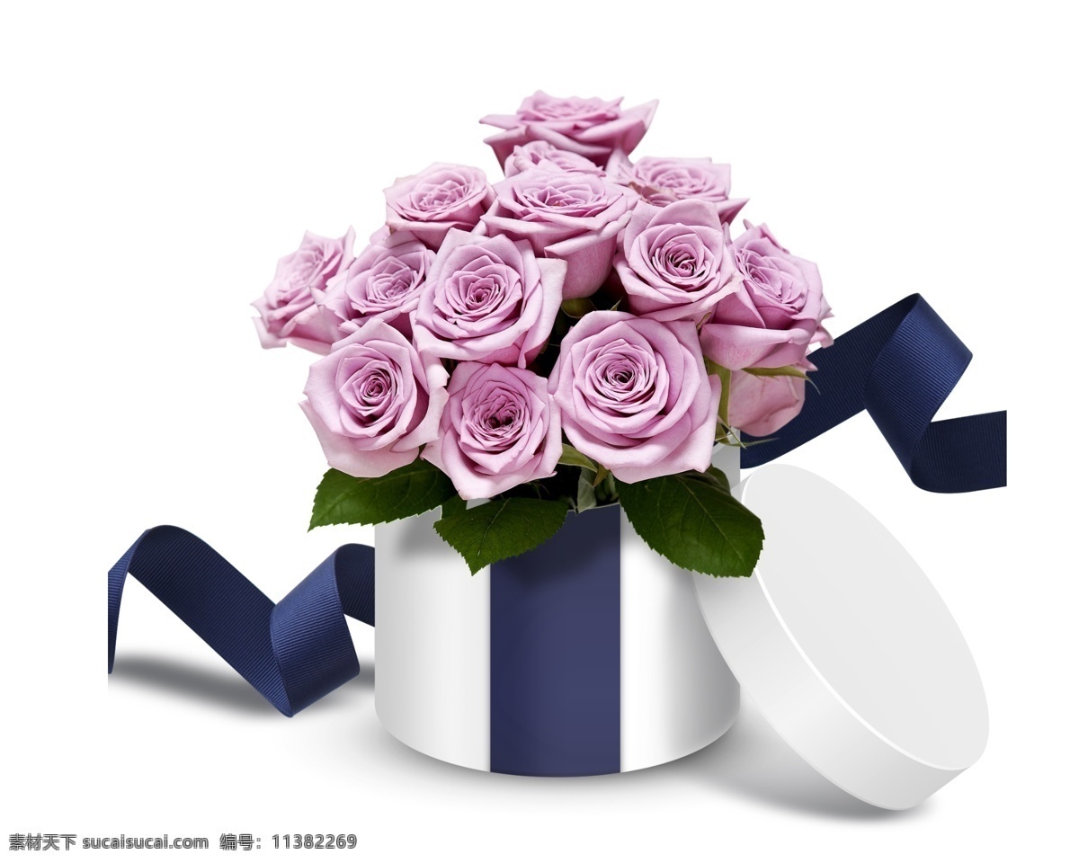 粉色 唯美 花朵 装饰 丝带 礼盒 玫瑰花 礼物 节日