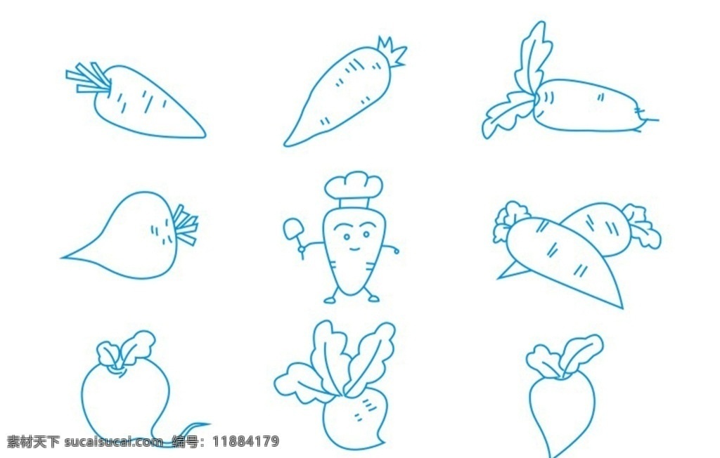 简笔画 萝卜 胡萝卜 蔬菜简笔画 简笔画萝卜 蔬菜简图 植物简笔画 蔬菜 卡通画 植物 线条 线描 线稿 轮廓画 素描 绘画 绘图 插图 插画 儿童简笔画 矢量素材 简图
