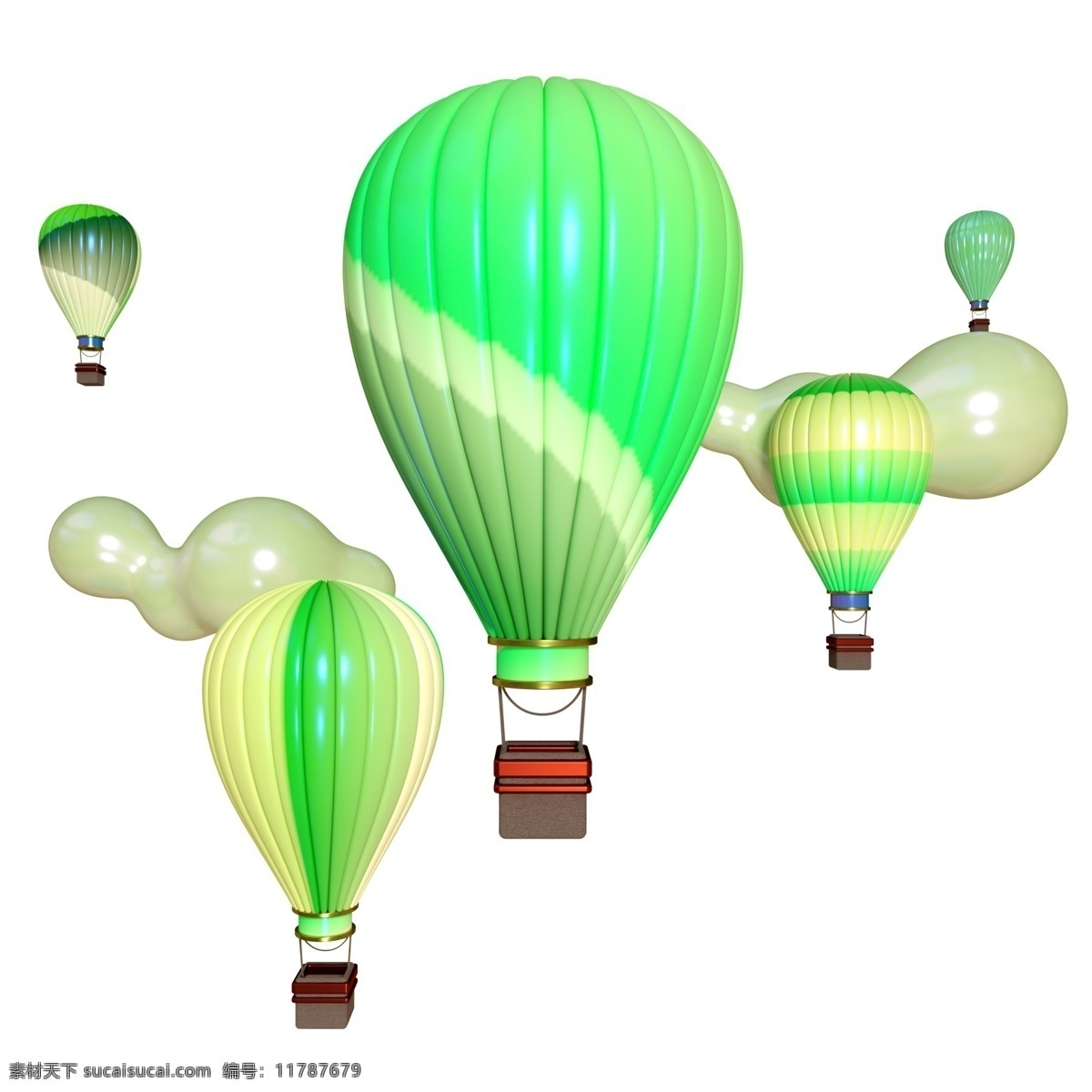 五 四 年 彩色 热气球 电商 气球 五四 青年 三维 云彩 一群气球