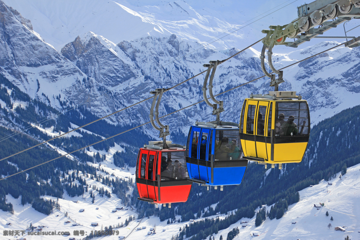 雪山 上 滑雪 升降机 滑雪升降机 缆车 雪山风景 滑雪运动 美丽风景 冬季运动 体育运动 生活百科