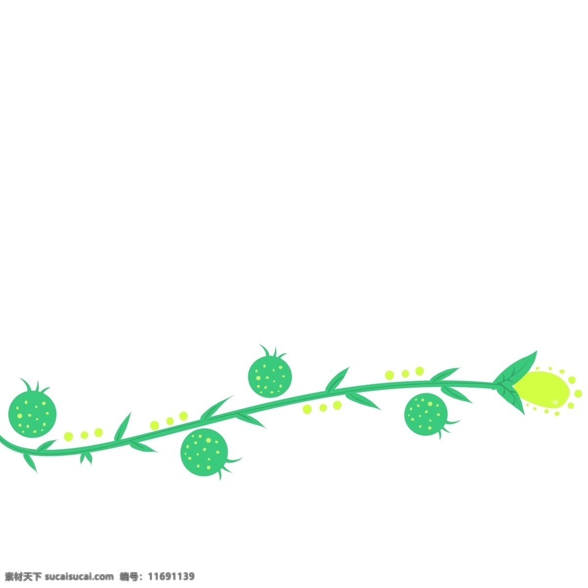 分割线 小草 卡通 插画 绿色的小草 卡通的插画 分割线插画 简易分割线 装饰插画 绿植 植物 叶子