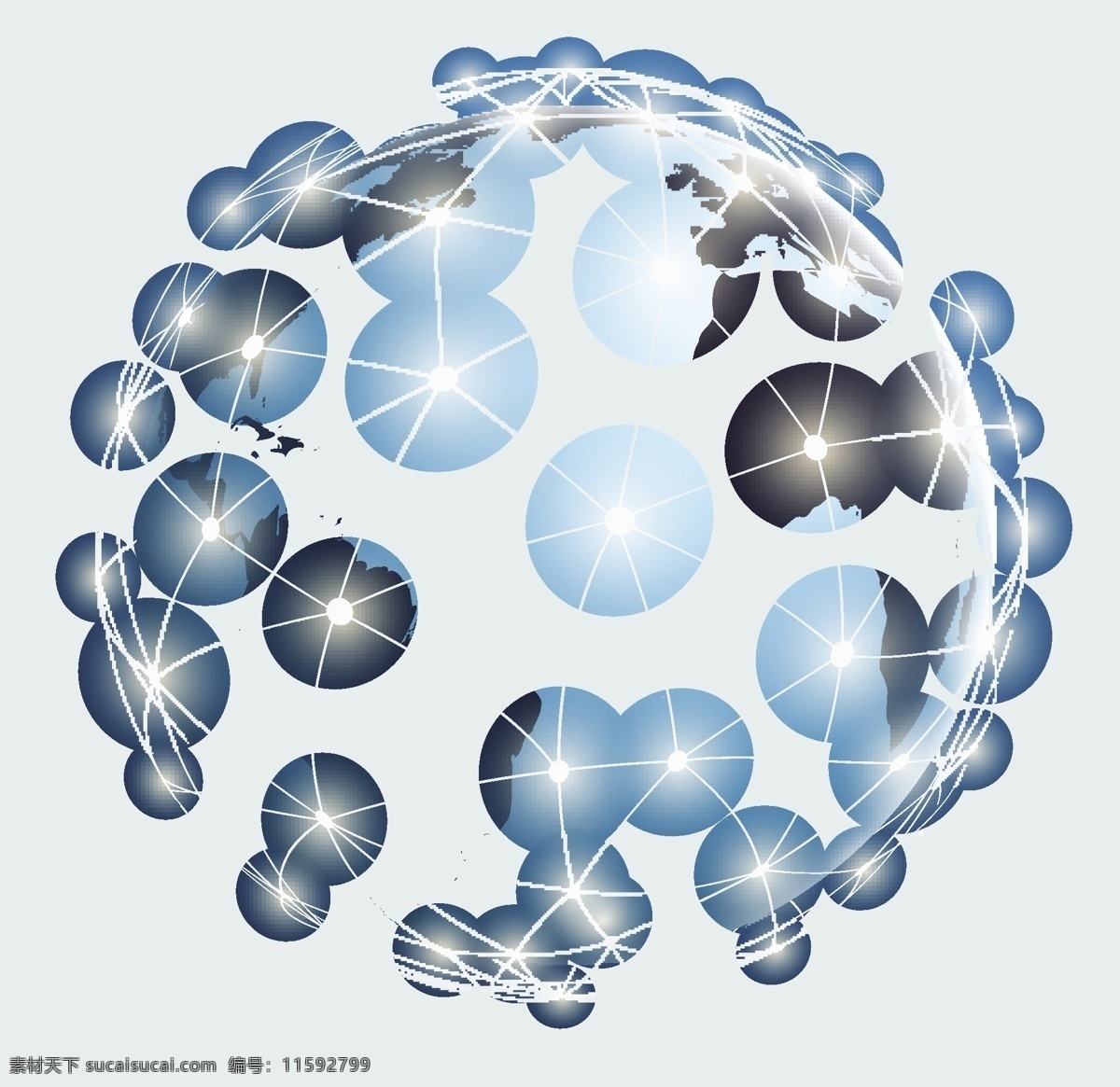 网络 科技 信息 地球 网络科技 信息地球 创意地球 生活百科 矢量素材 蓝色