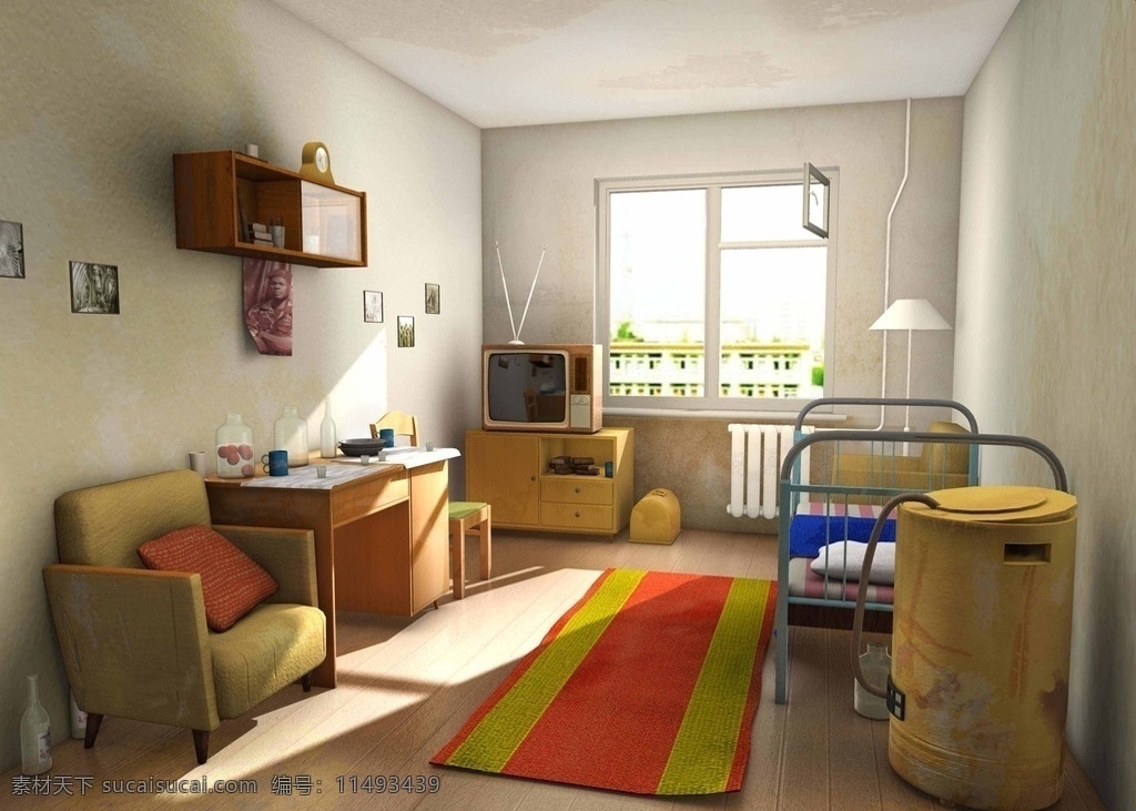 maya 室内 动画 3d 高清 场景 渲染 效果图 游戏 沙发 床 模型 午后 阳光 光源 地毯 3d设计 3d作品