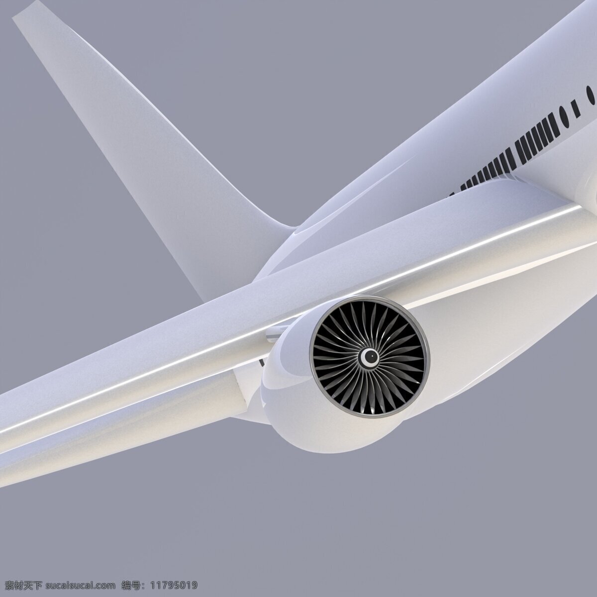 波音 777 航空航天 3d模型素材 建筑模型