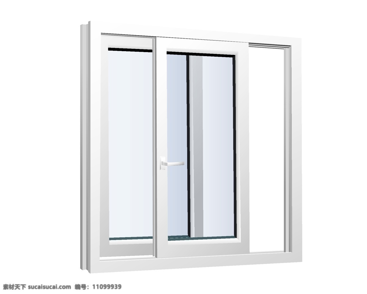 推拉窗 窗 矢量 单色 门窗 铝合金 断桥铝 3d设计 其他模型