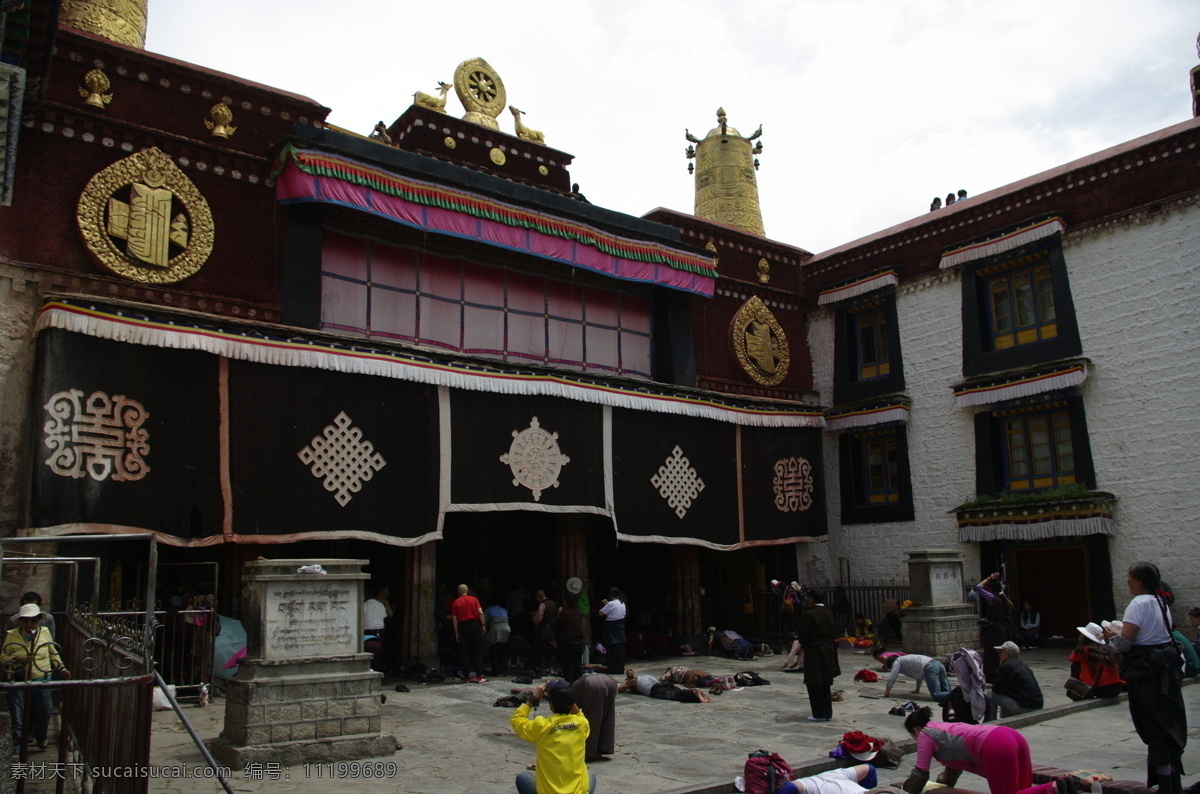 大昭寺 景观 人文景观 人物 文化艺术 西藏 宗教信仰 大昭寺景观 拉萨 祭拜