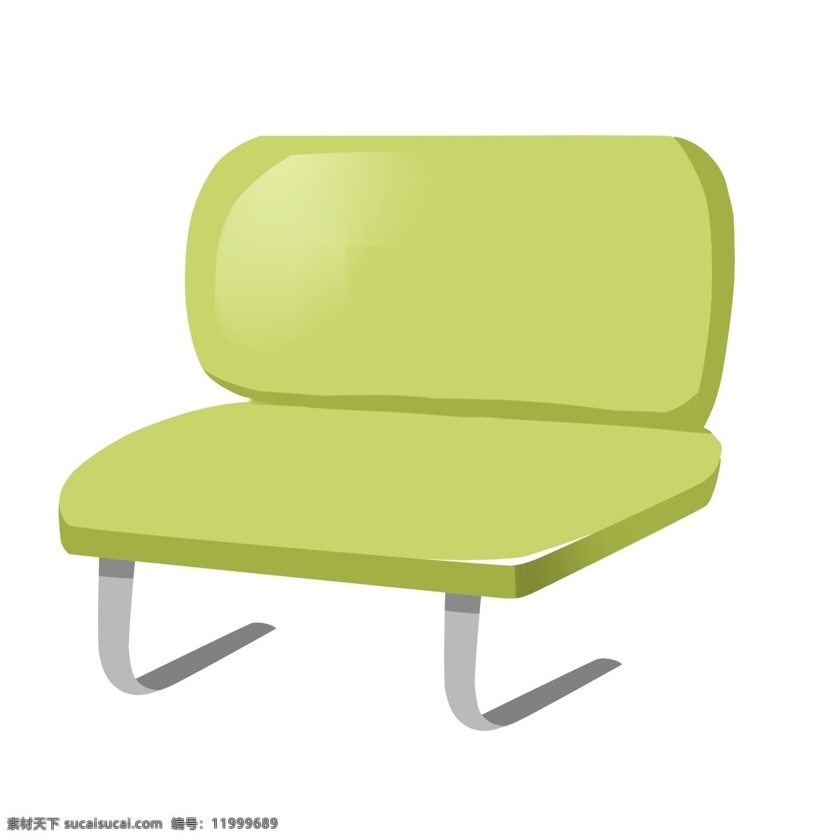 绿色 公用 椅子 插画 公用的椅子 卡通插画 椅子插画 家具插画 家具椅子 木质椅子 绿色的椅子