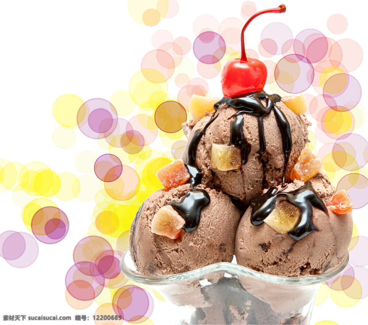 梦幻 光斑 冰淇淋 冰激凌 甜品 美食 美味 食物摄影 美食图片 餐饮美食