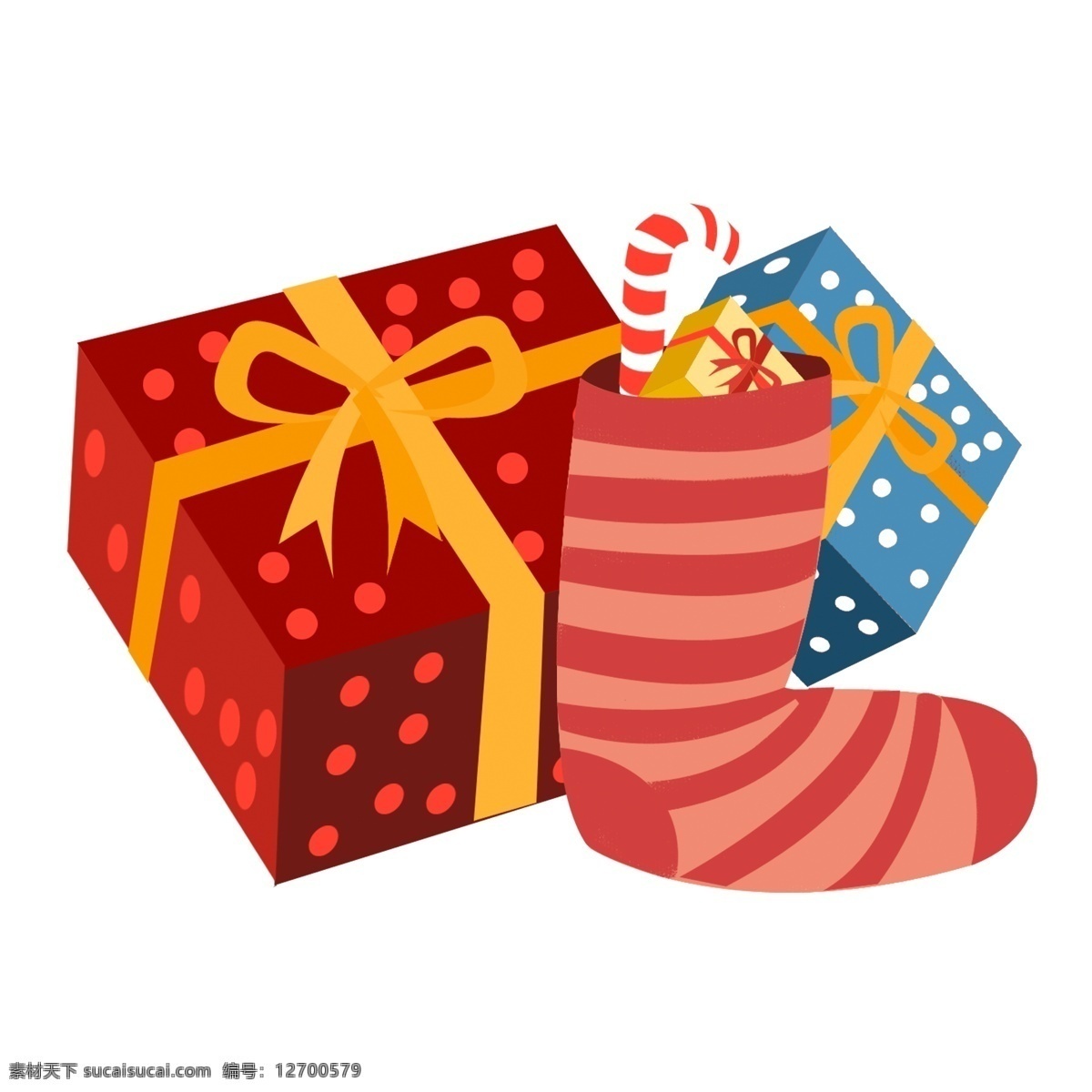 d 西方 节日 圣诞节 礼物 盒 圣诞 袜子 元素 礼物盒 圣诞袜子 精美礼物 礼盒 2.5d 西方节日 长筒袜