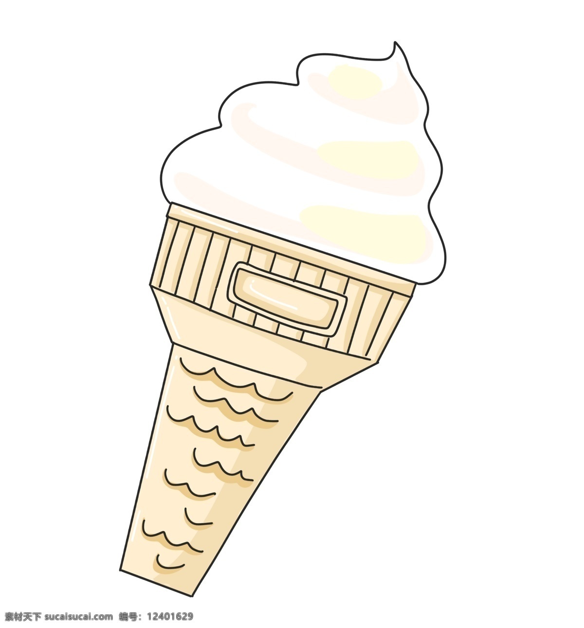 奶油 冰淇淋 装饰 插画 奶油冰淇淋 白色的冰淇淋 营养冰淇淋 夏日冰淇淋 冰淇淋装饰 冰淇淋插画