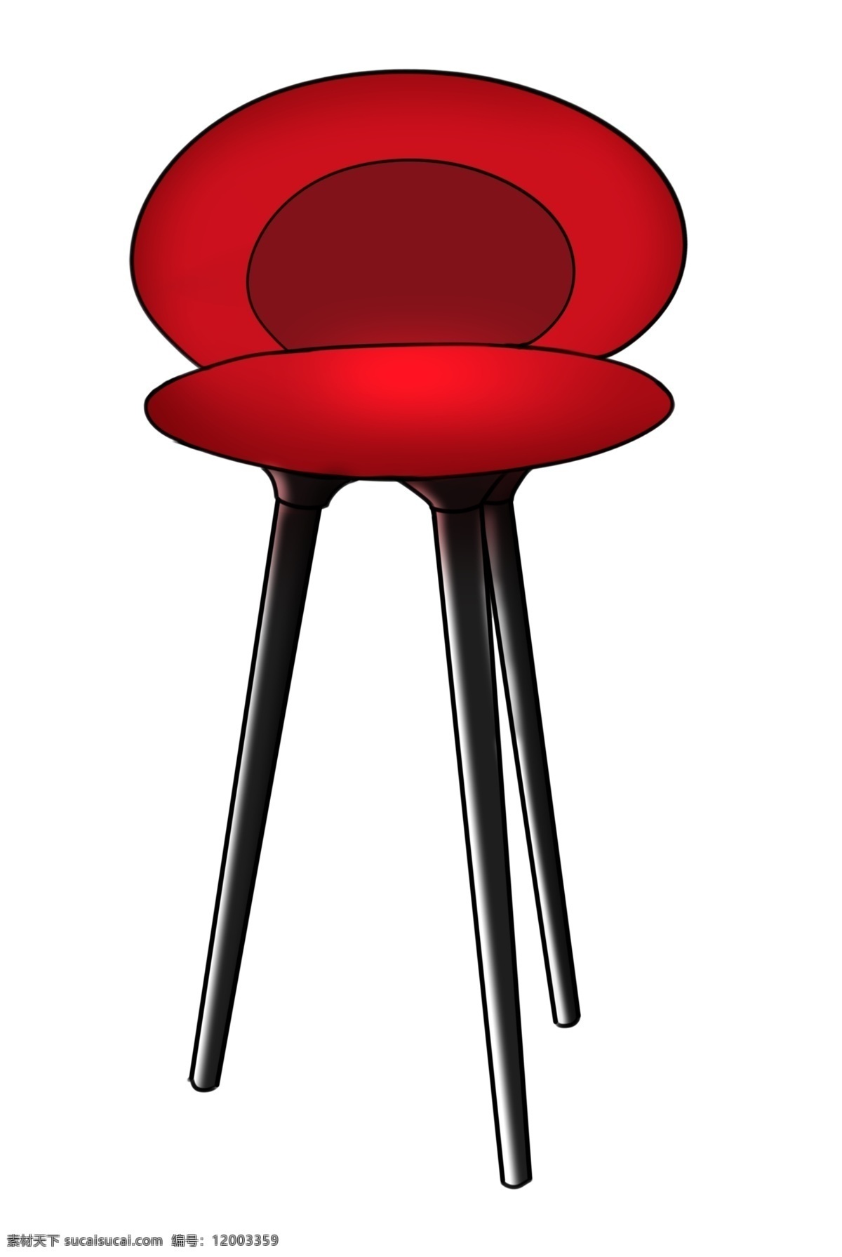 红色 高档 椅子 插画 高档的椅子 卡通插画 椅子插画 家具插画 漂亮家具 精美家具 红色的椅子