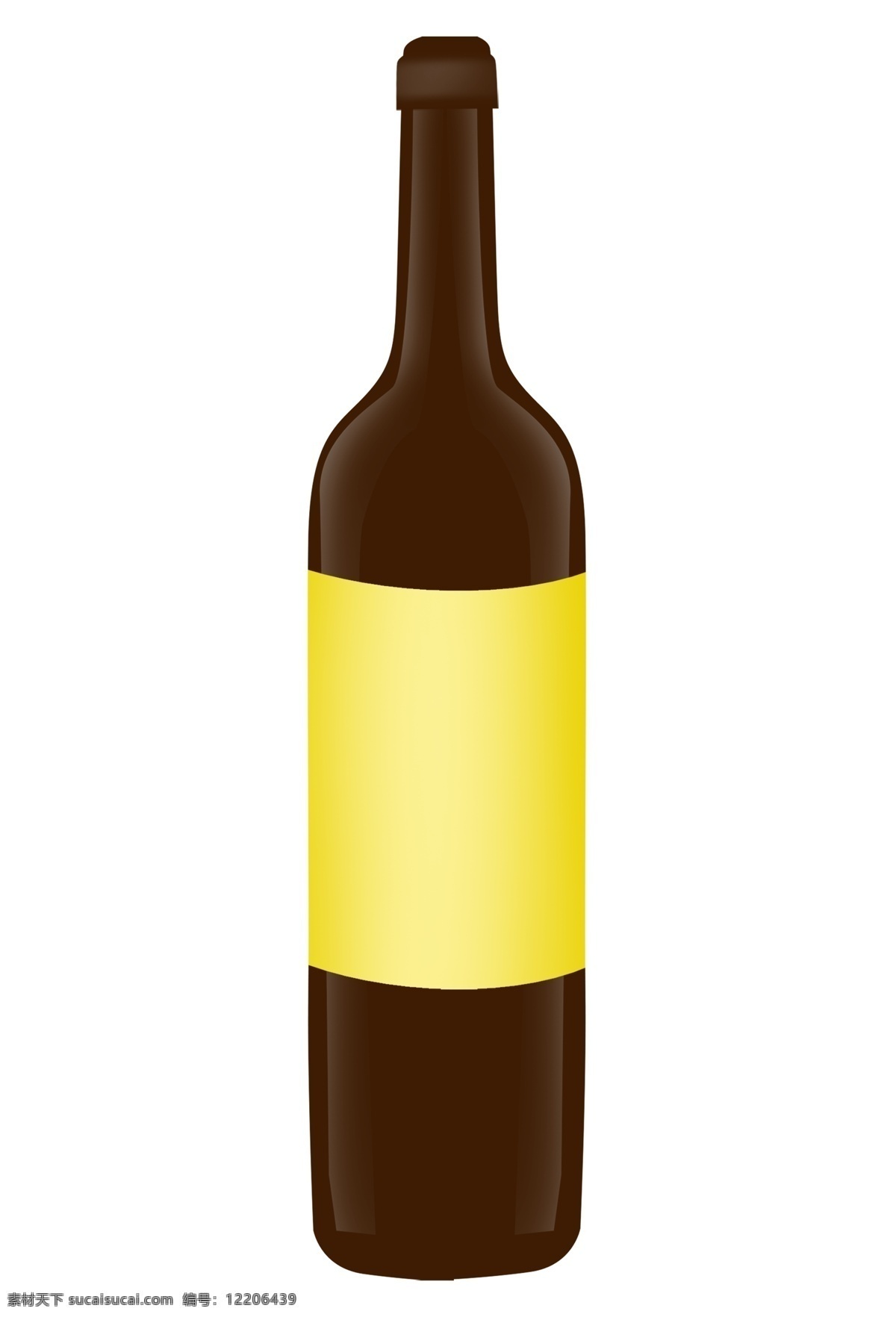金色 修饰 红酒 瓶 插画 红酒瓶 一瓶红酒 葡萄红酒 葡萄酒 酒瓶插图